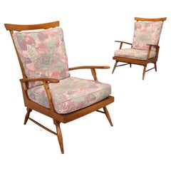 Pair of 1950s Reclining Armchairs, Manufactured by Camea in the 1950s