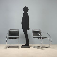 Zwei Sessel „MR 20“ von Mies van der Rohe aus den 70er- und 80er-Jahren
