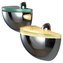 Paire d'appliques des années 70, créées par Gianni Celada pour Fontana Arte