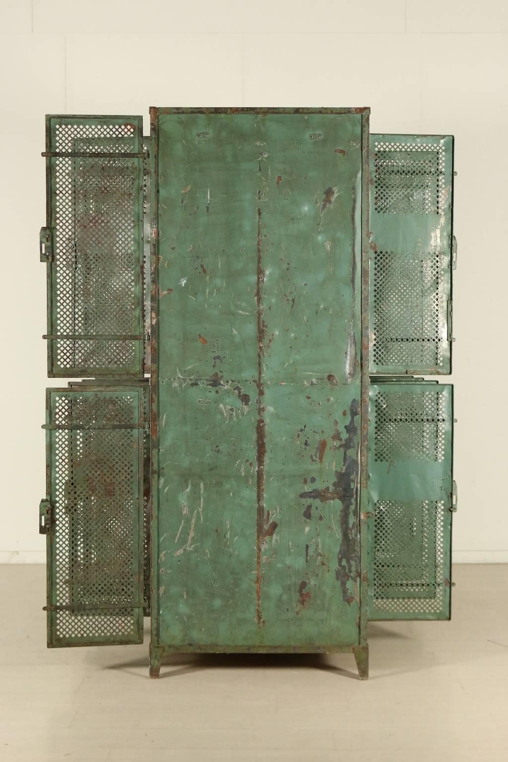 Mid-Century Modern Metal Cabinet by Industrial Vintage, Milan, Italy, 1940s