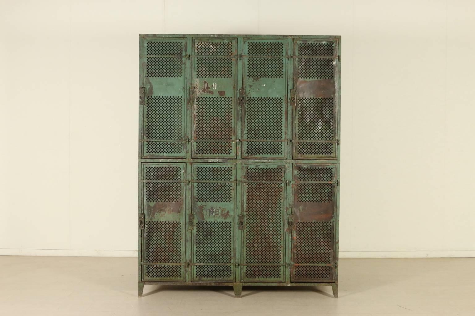 Metal Cabinet by Industrial Vintage, Milan, Italy, 1940s 3