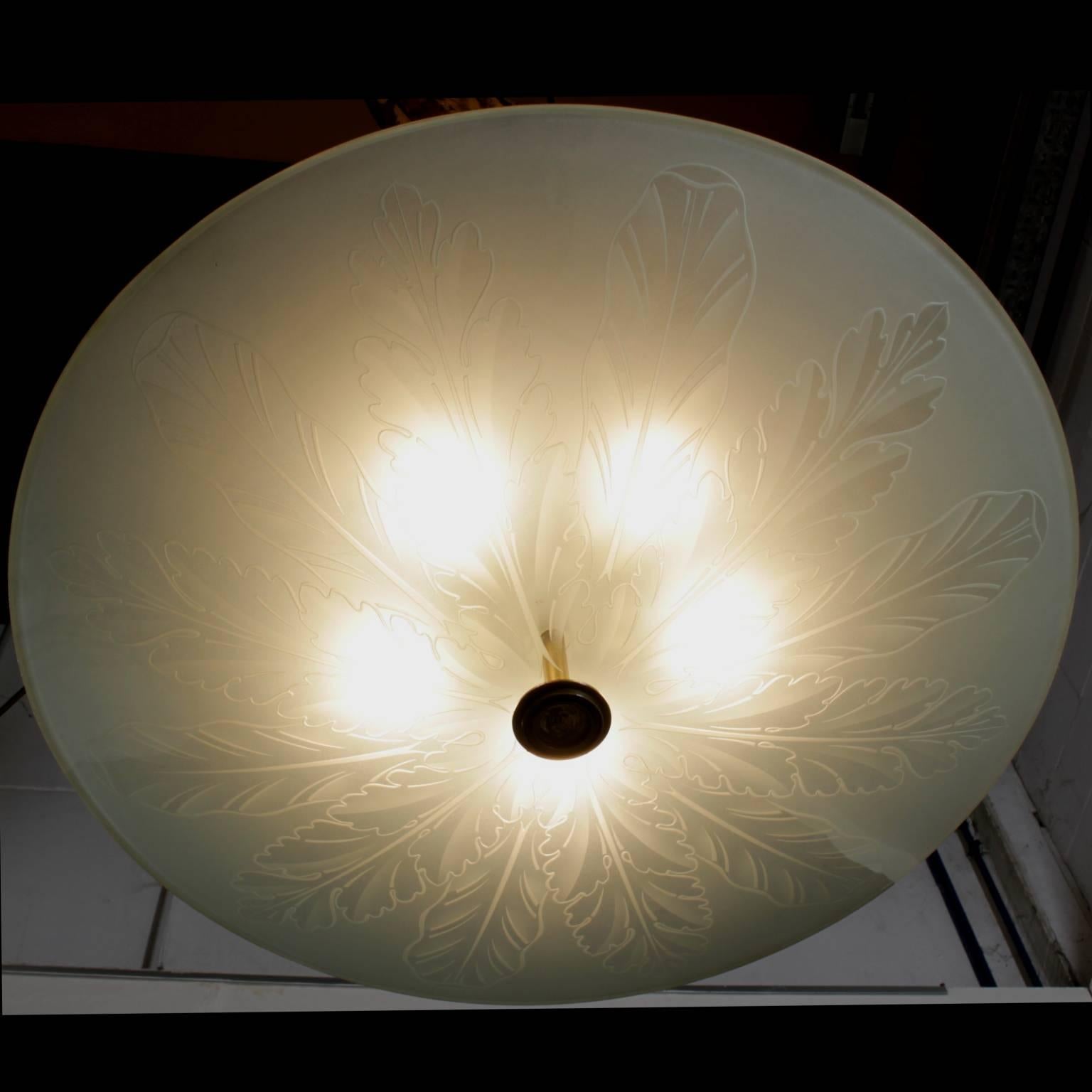 Lamp Designed by Pietro Chiesa, Fontanarte Production In Good Condition In Milano, IT
