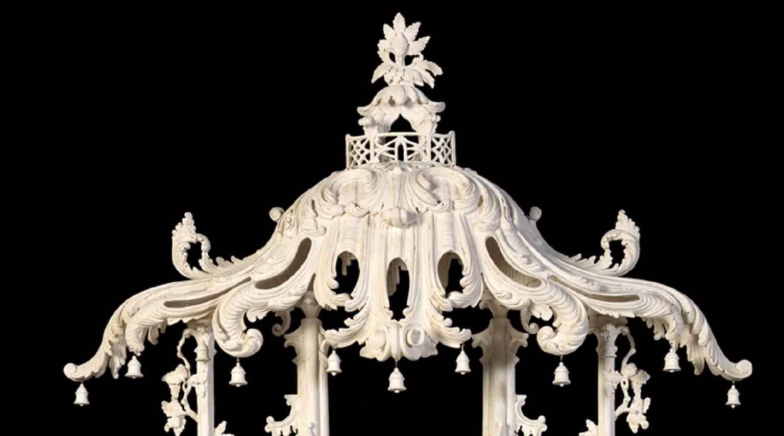 An exceptional pair of rectangular carved pier mirrors, inspired by the Chinese Room of Claydon. The elaborate carved decoration following the style of Luke Lightfoot in the chinoiserie taste, a term used to express the frivolous Chinese style of