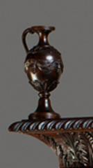 Breakfront Bookcase in the manner of Robert Adam