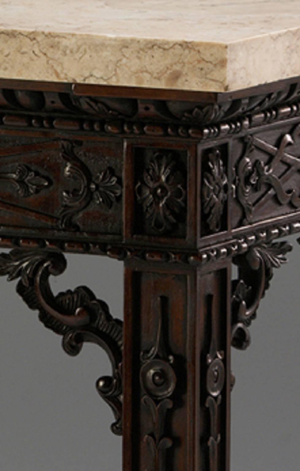 English Fret Pier Tables in the Chippendale manner For Sale