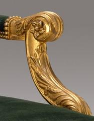 'Dundas' Library Armchairs after a model by Robert Adam and Thomas Chippendale