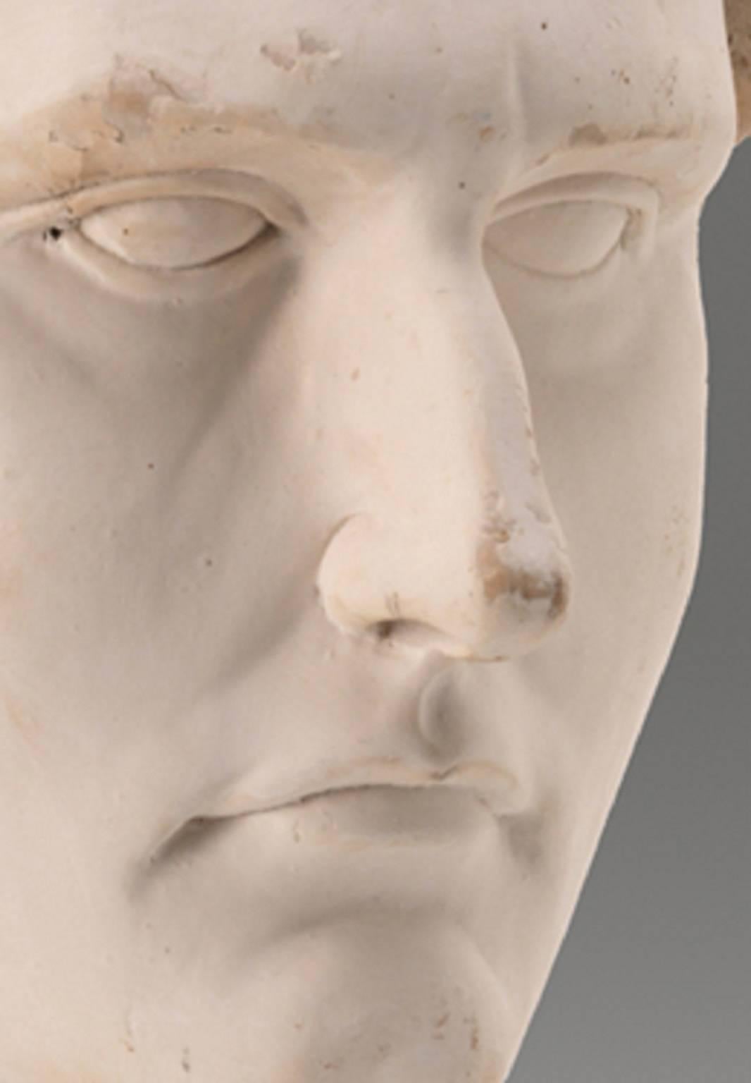 Regency Carved Caesar Bust For Sale