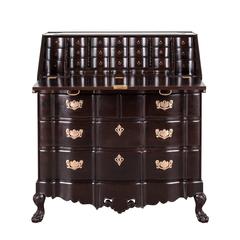 Used Anglo-Indian or British Colonial Rosewood Drop Front Bureau