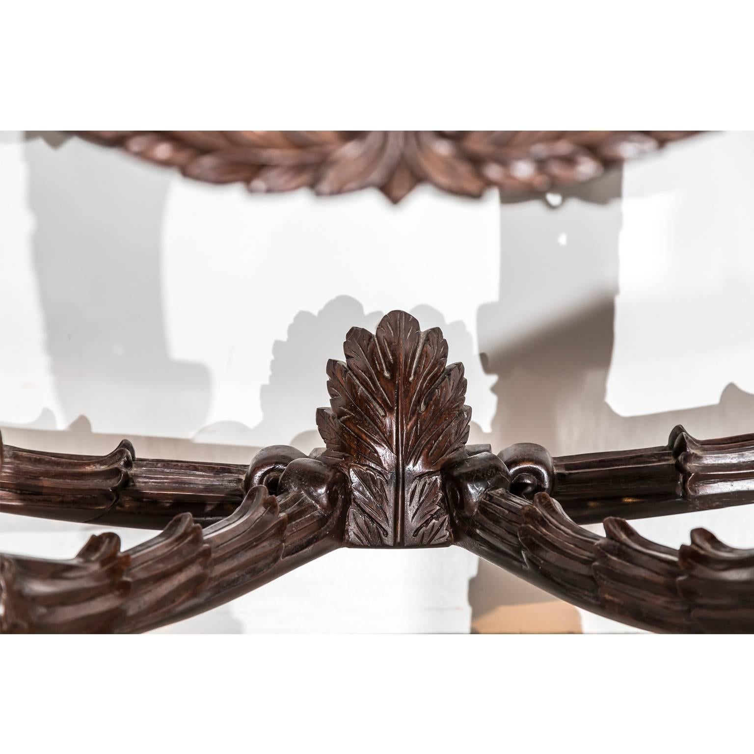 Anglo-Indian or British Colonial Rosewood Console Table 3