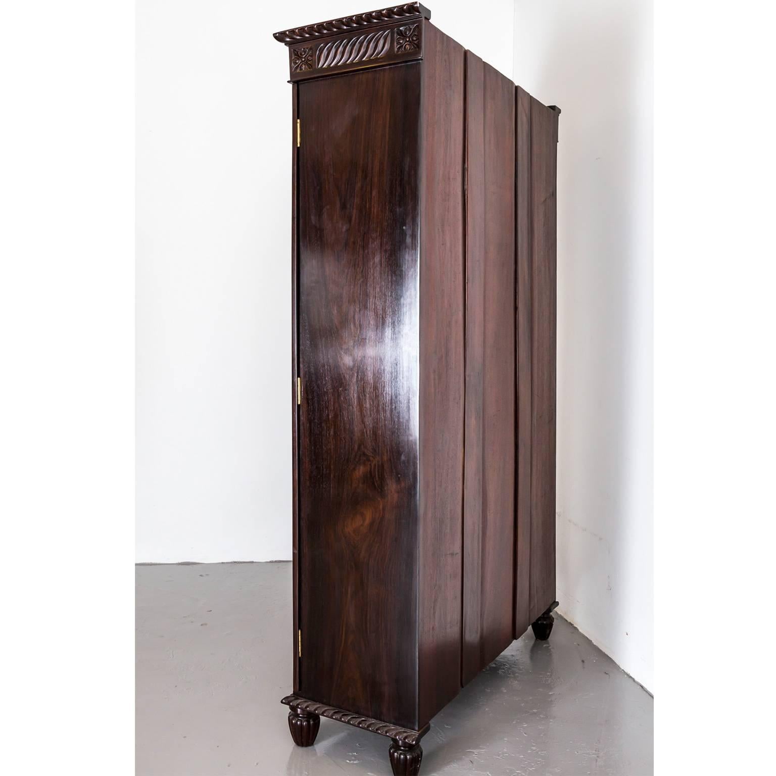 Anglo-Indian or British Colonial Rosewood Library Bookcase For Sale 3