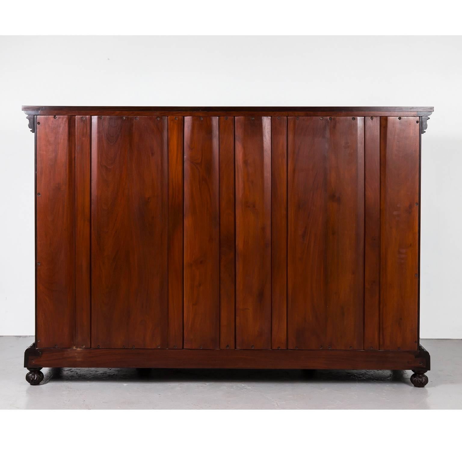 Anglo-Indian or British Colonial Rosewood Breakfront Cabinet 5