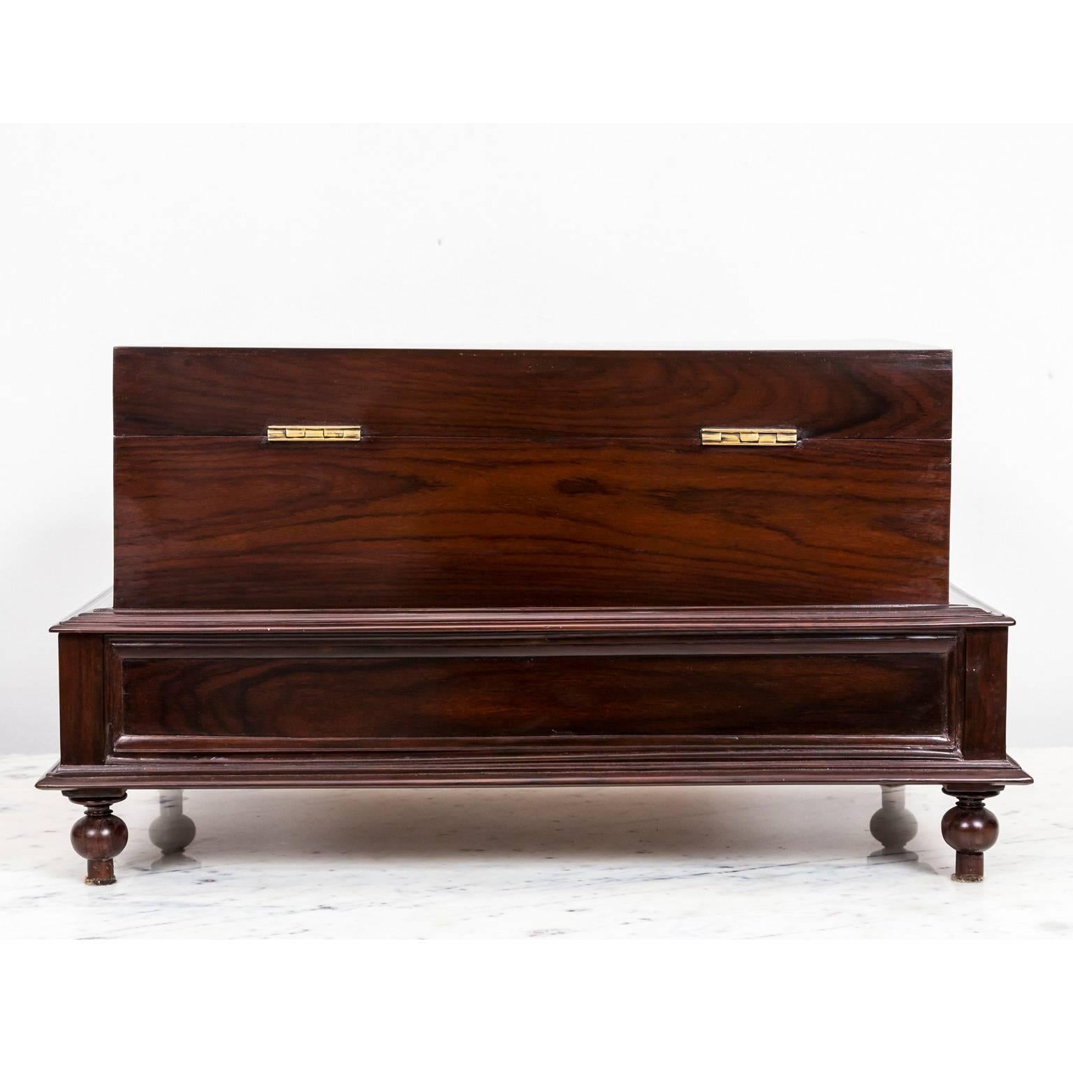 Indo-Dutch or Dutch Colonial Rosewood Box on Stand 4