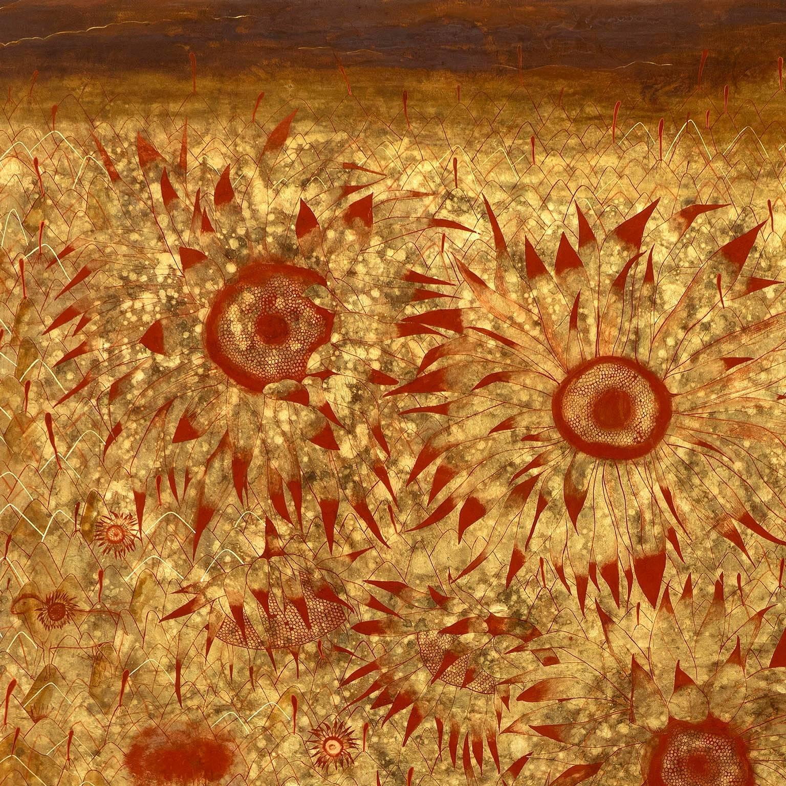 Indian Contemporary Art Painting: Sunflowers For Sale