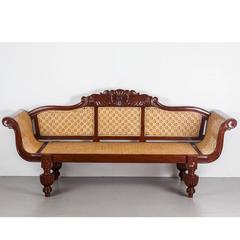 Antique Anglo-Indian Mahogany Sofa