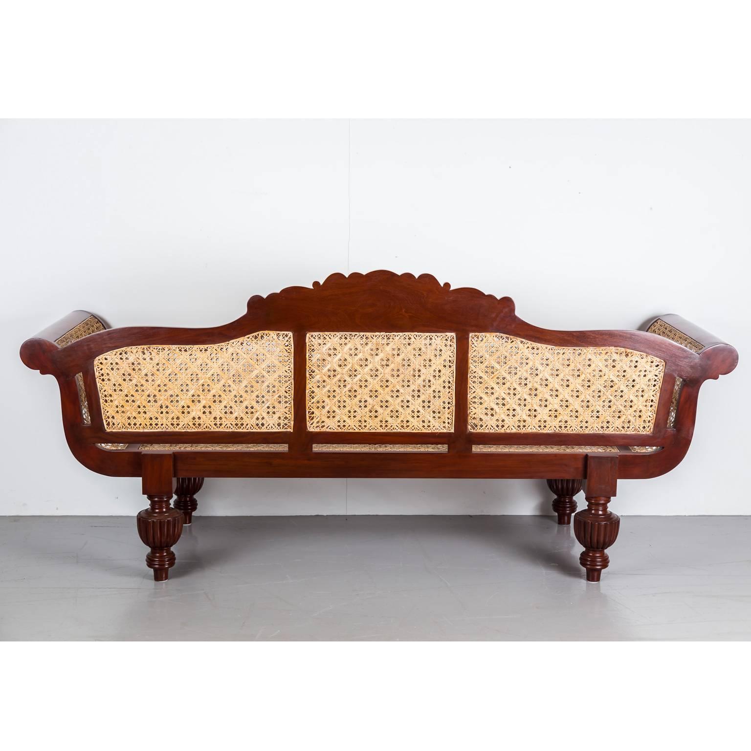 Antique Anglo-Indian Mahogany Sofa 2