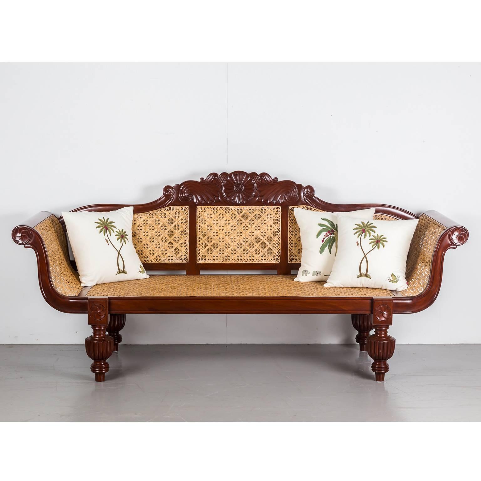 Antique Anglo-Indian Mahogany Sofa 3