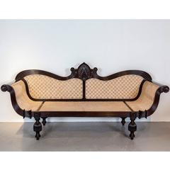 Antique Anglo-Indian or British Colonial Rosewood Sofa