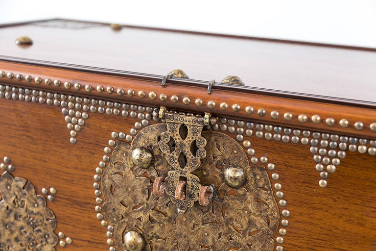 Teakwood Arab Chest or Bombay Chest For Sale at 1stdibs