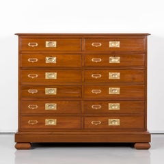 Antique Anglo-Indian or British Colonial Teakwood Chest of Drawers