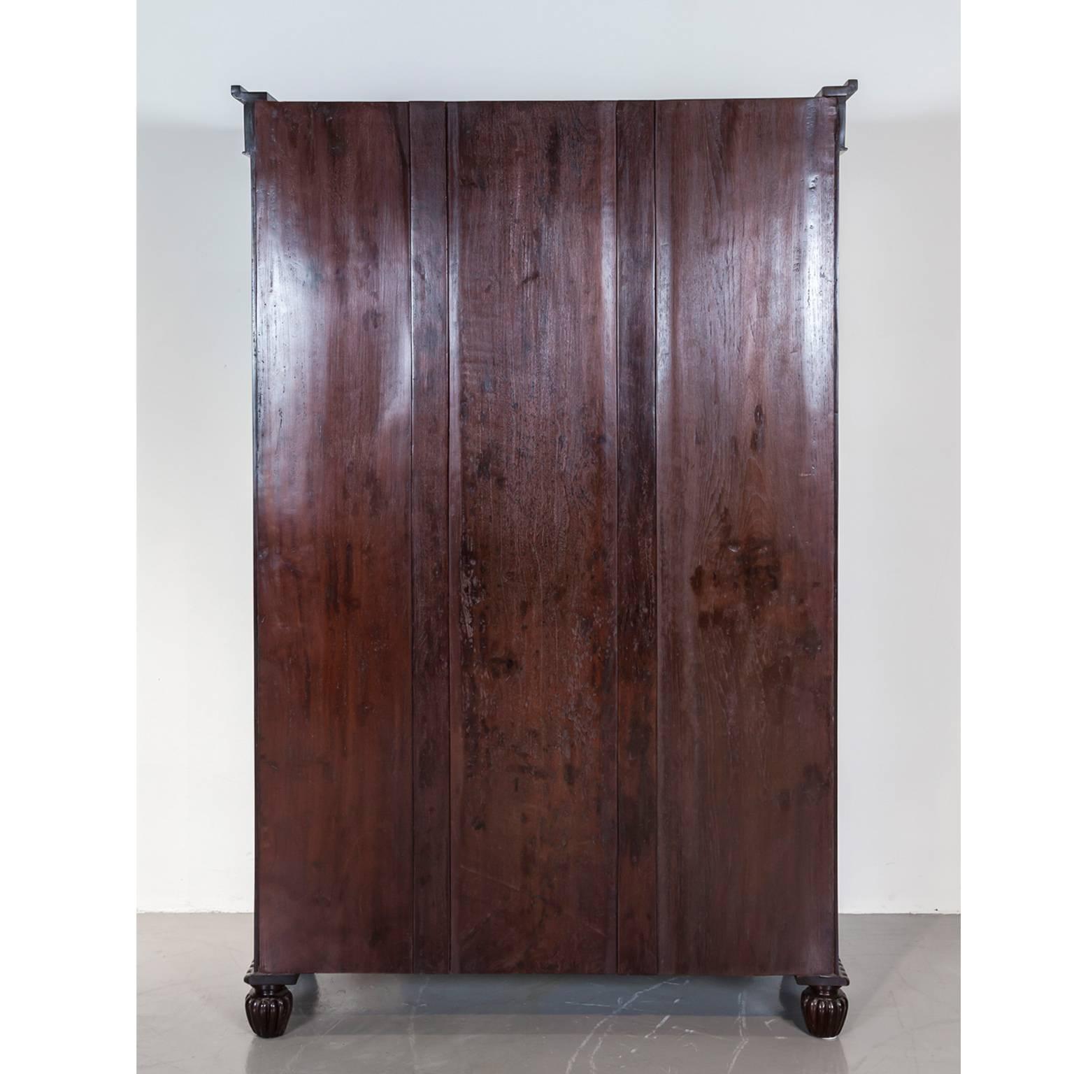 Antique Anglo-Indian or British Colonial Rosewood Library Bookcase For Sale 5