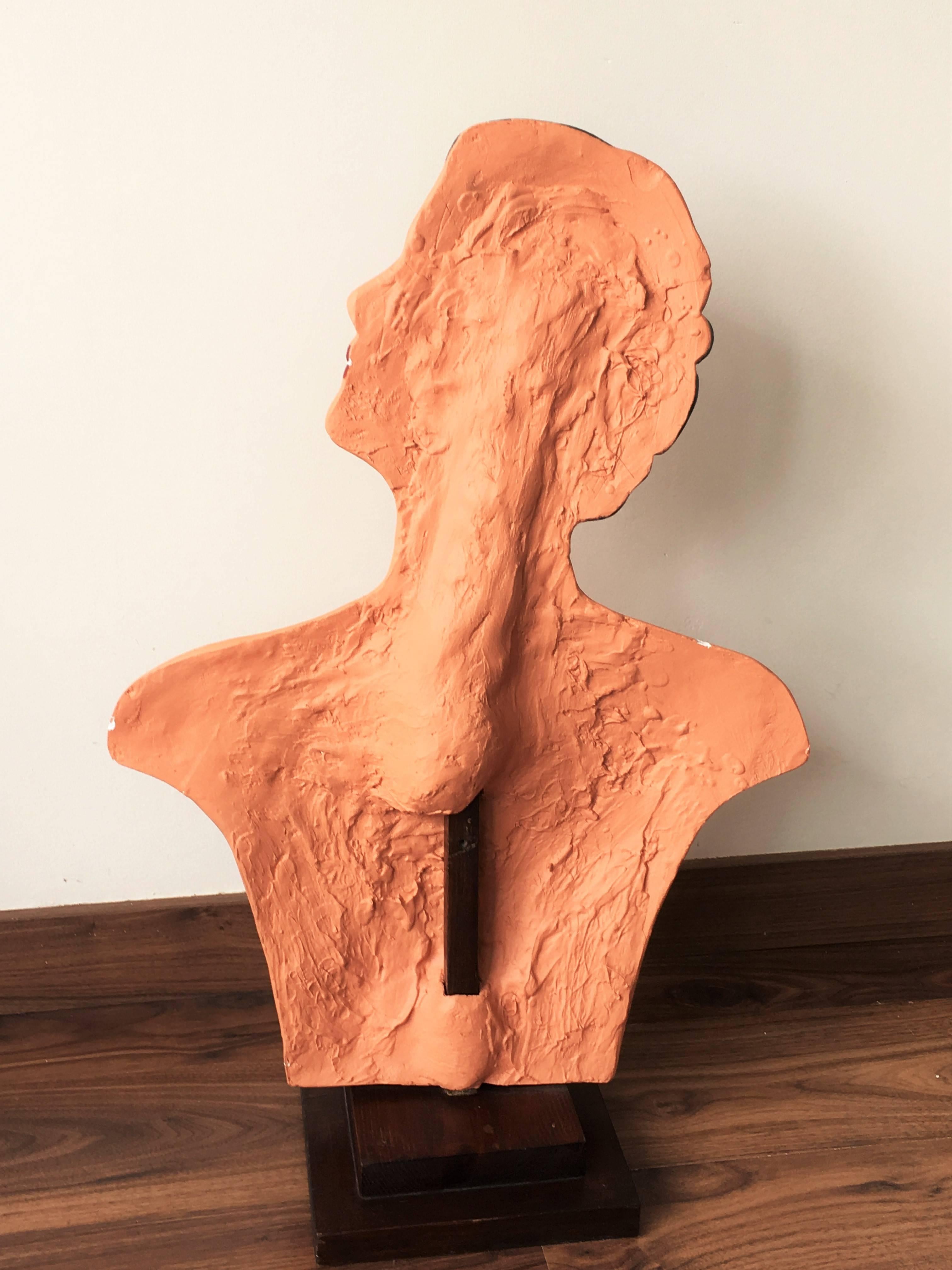 Européen Mannequin buste en plâtre Art Déco en vente