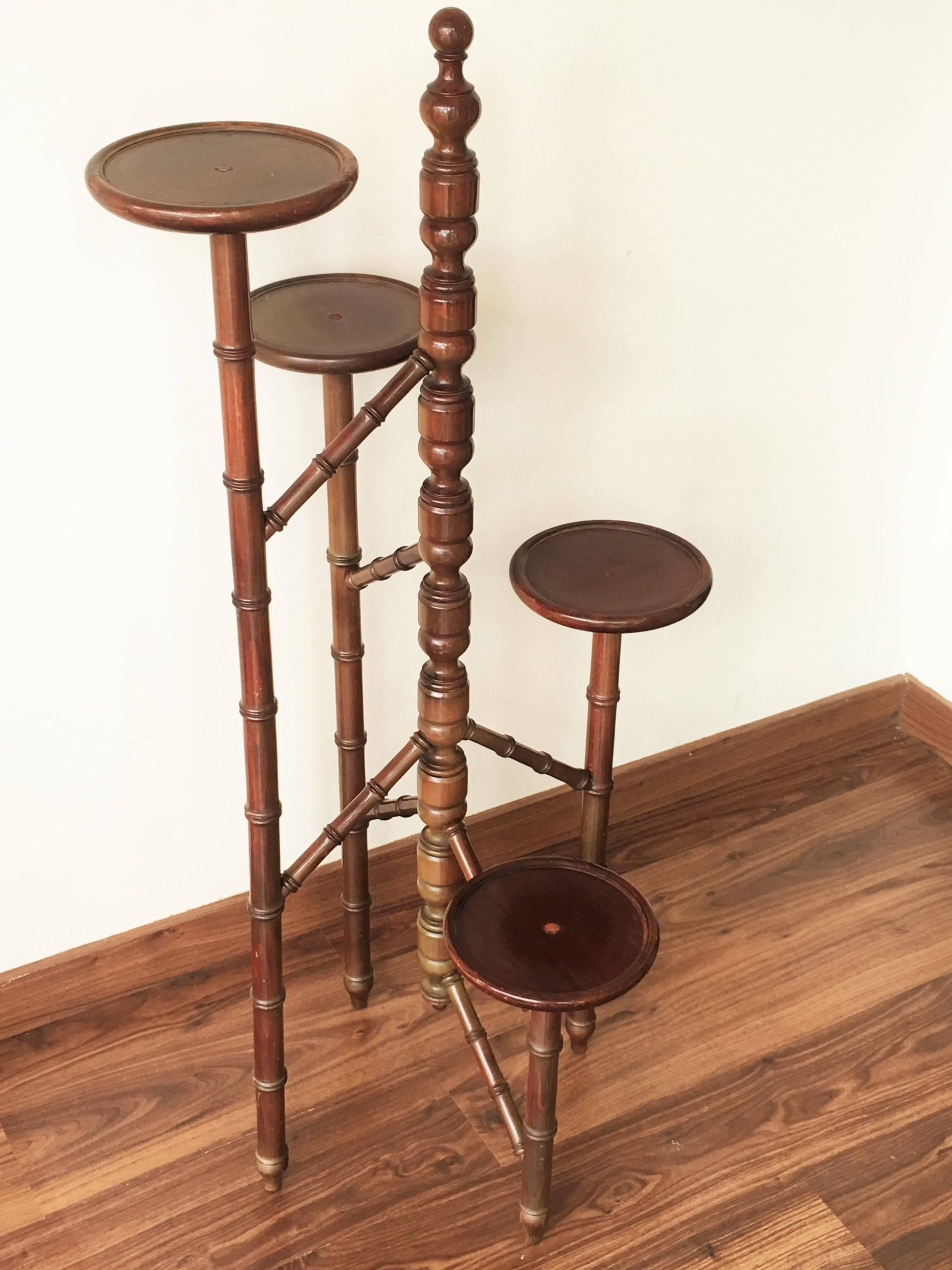 19th Century Victorian Mahogany Torchere Candelabra or Candlestand