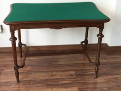 Vintage Victorian Style Walnut Writing Table Desk Game Table