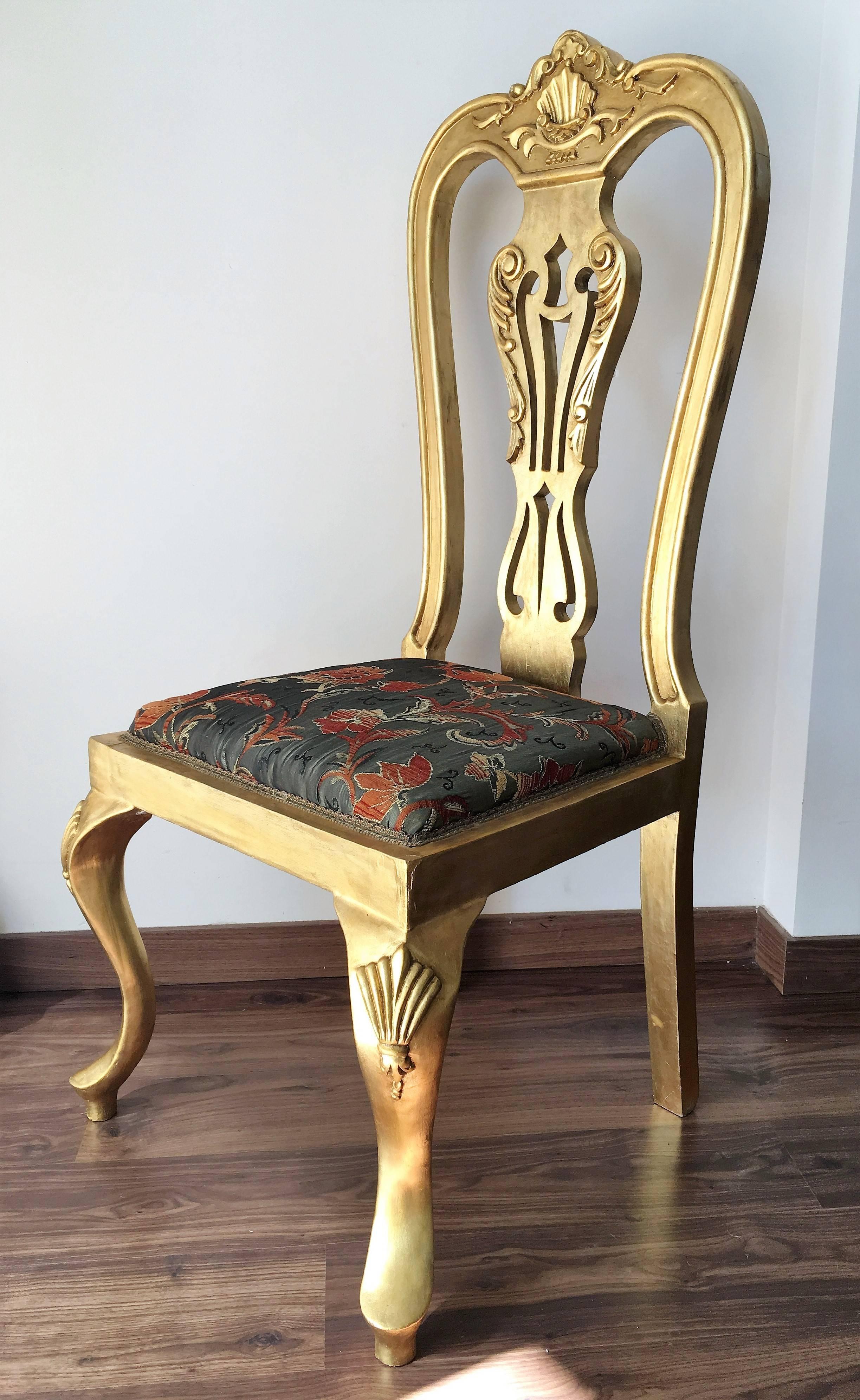 French giltwood side chair.