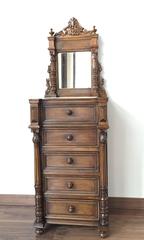 Unusual Louis XVI Dressing Table in Mahogany, circa 1800