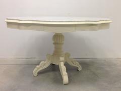 19th Century Swedish Pedestal Table with Two Drawers