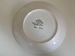 Vintage Outeiro Agueda Handbemalter Vintage-Teller aus Portugal