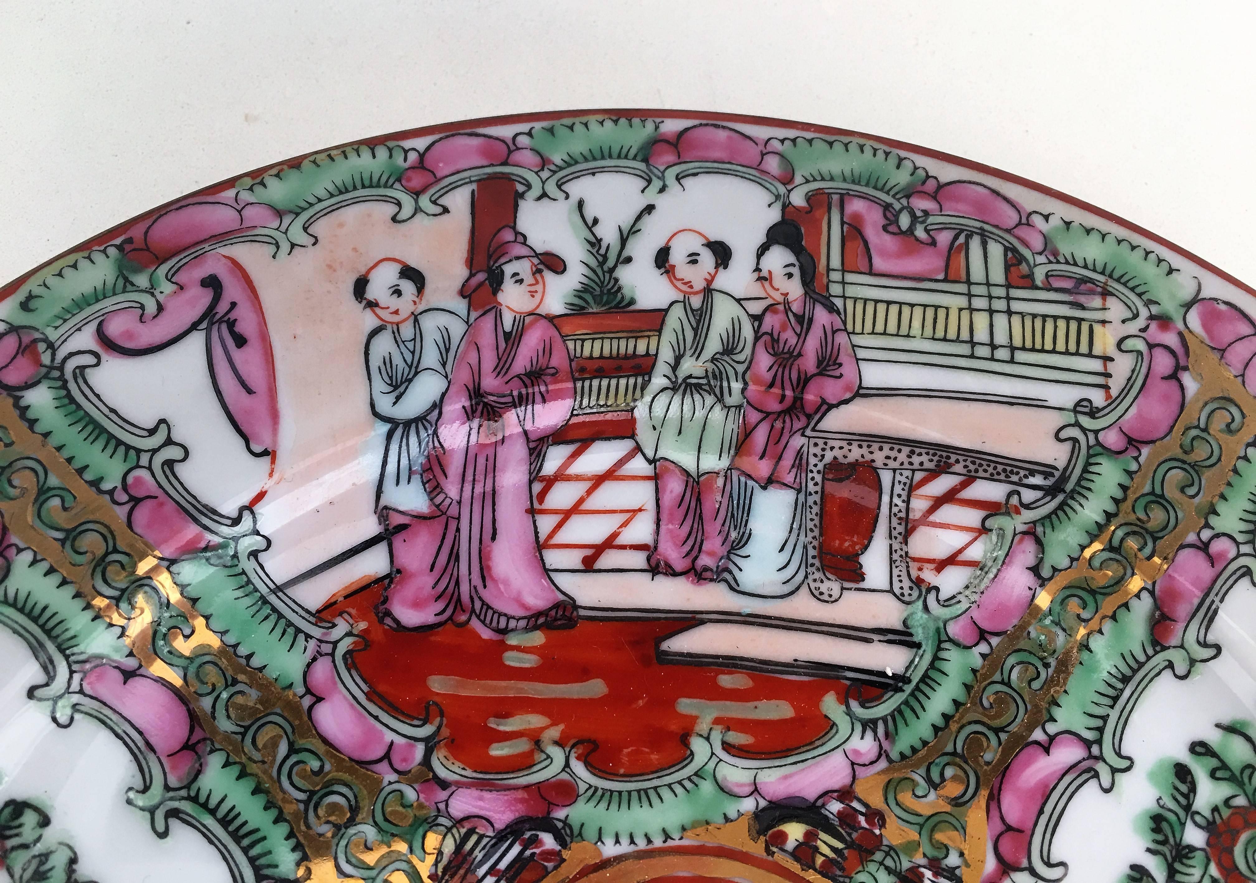 Siglo XX, platos de porcelana china

