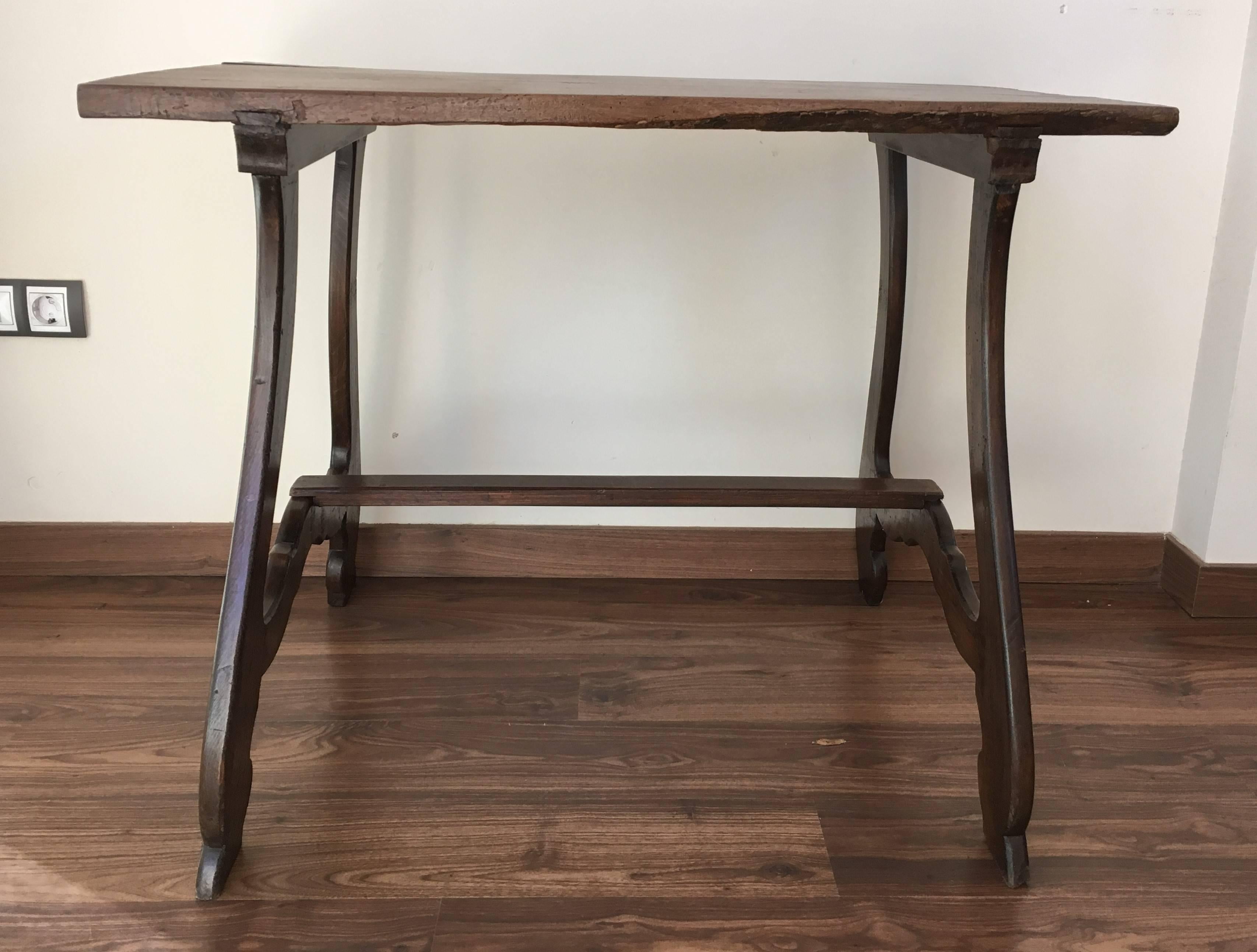 Spanish Colonial 19th Spanish Farm Table or Desk Table