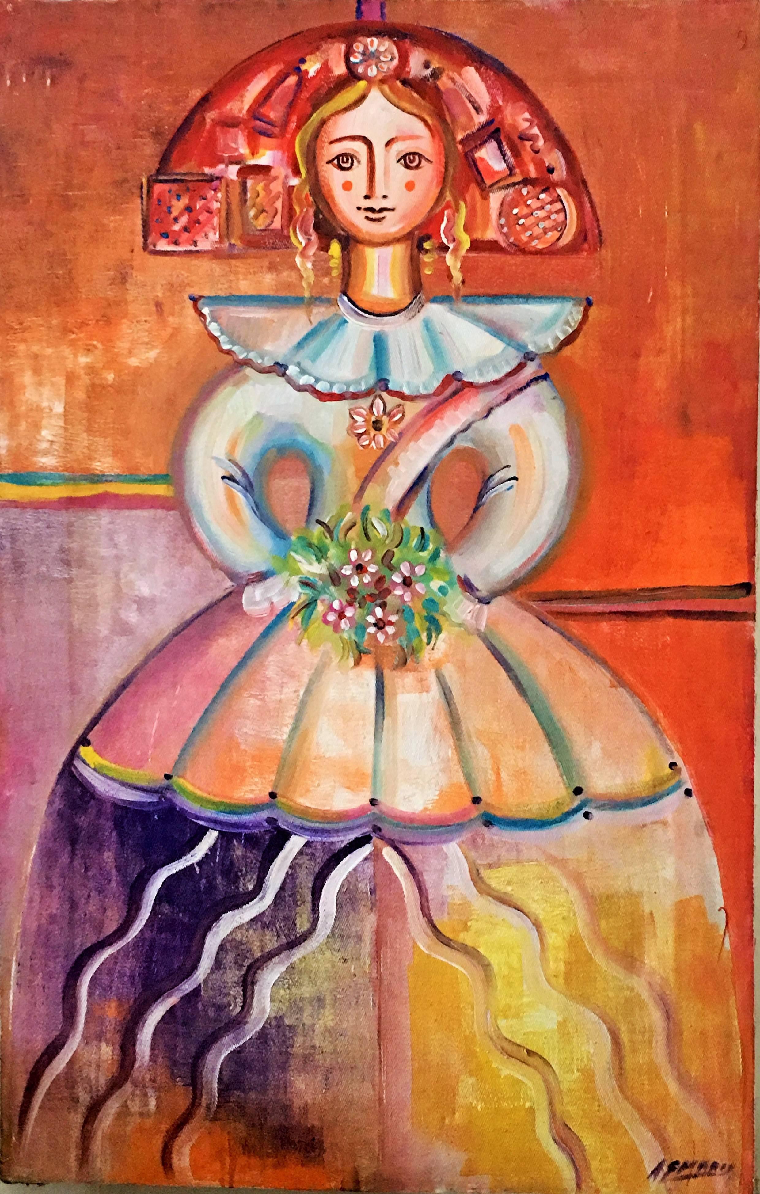Conjunto de tres óleos sobre lienzo de A. G. Marco, España, hacia 1940 Español en venta