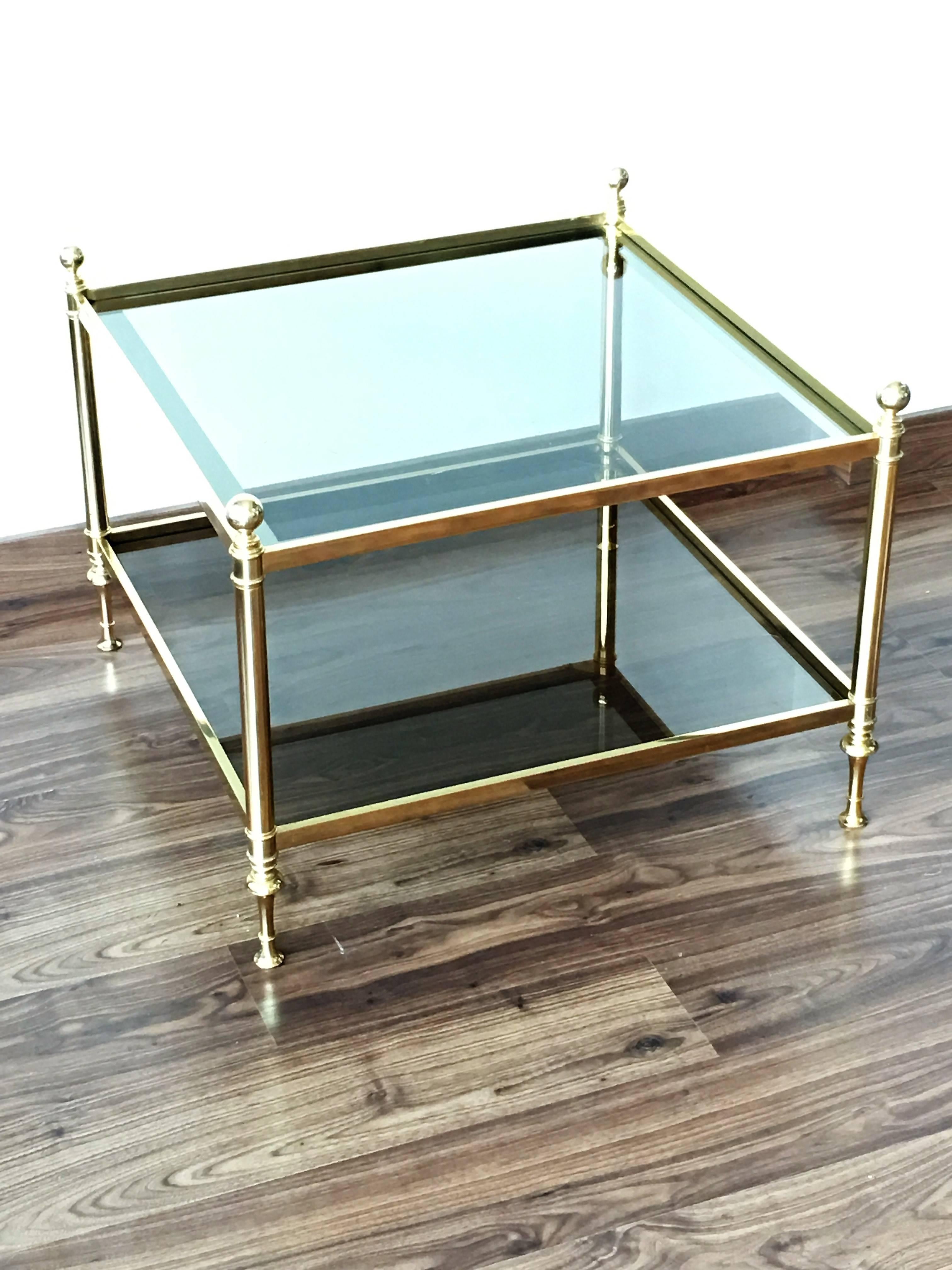Vintage Maison Bagues Brass Coffee Table For Sale 1