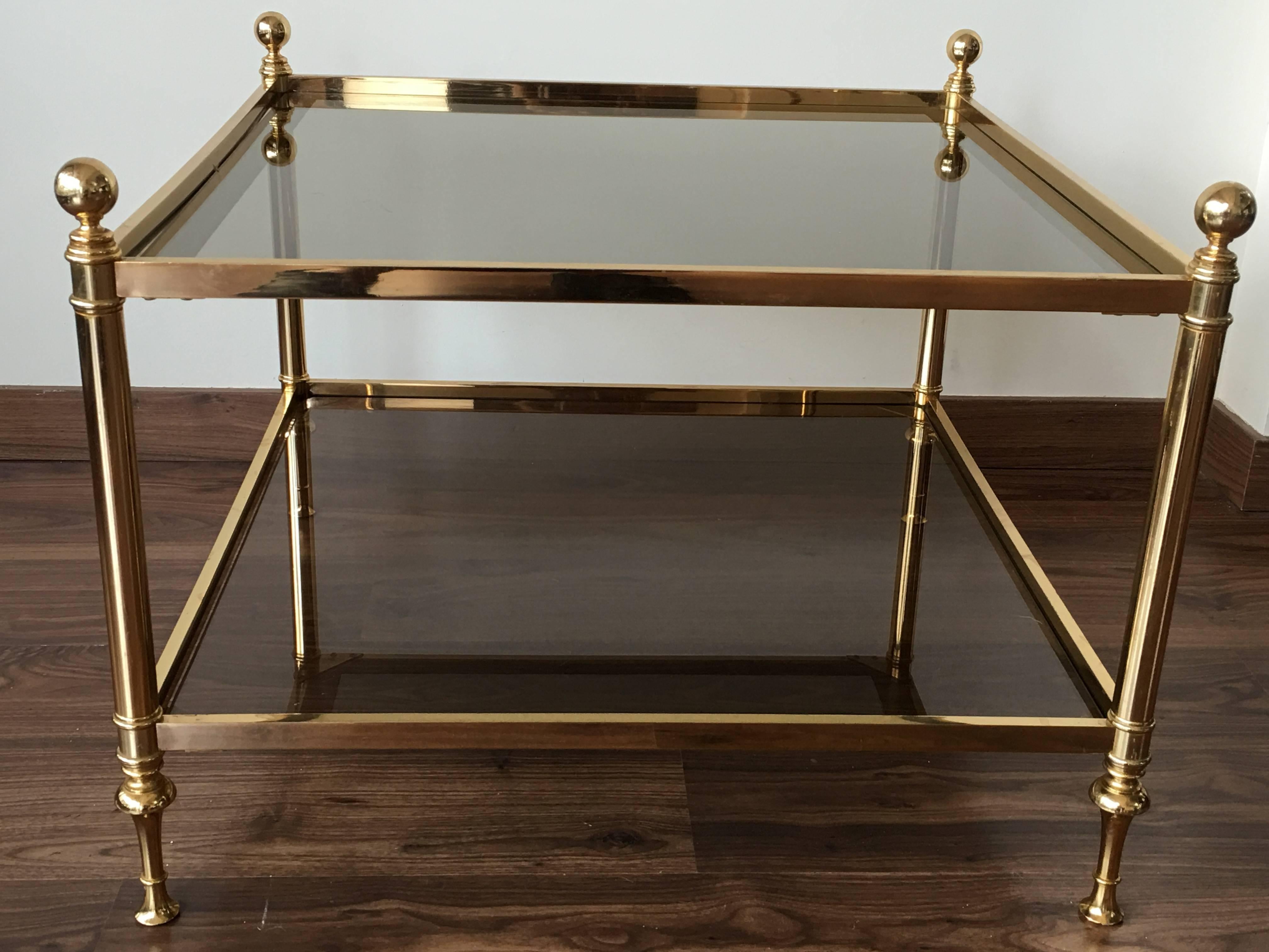 Vintage Maison Bagues Brass Coffee Table For Sale 2