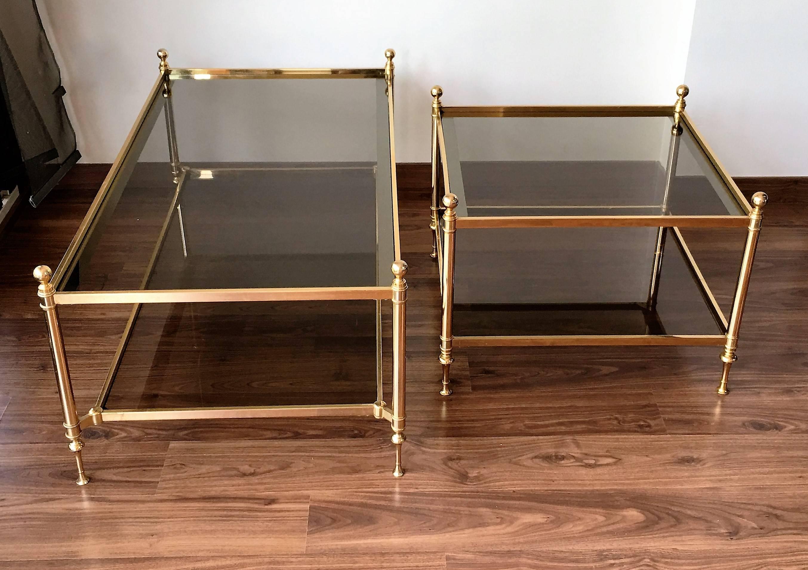 Vintage Maison Bagues Brass Coffee Table For Sale 3