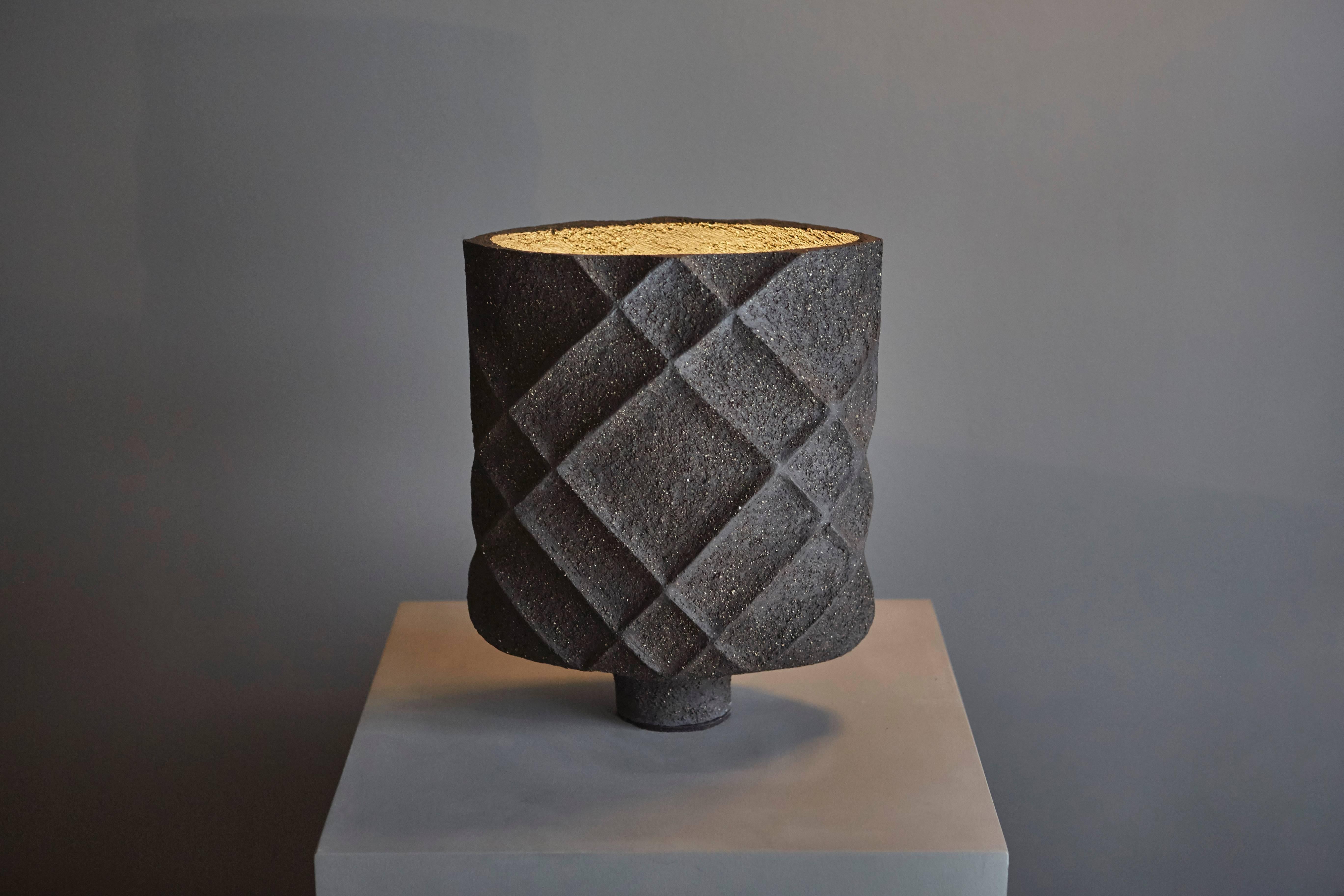 Sandstone Table Lamp by Isabelle Sicart, 2015 In Excellent Condition For Sale In Paris, FR