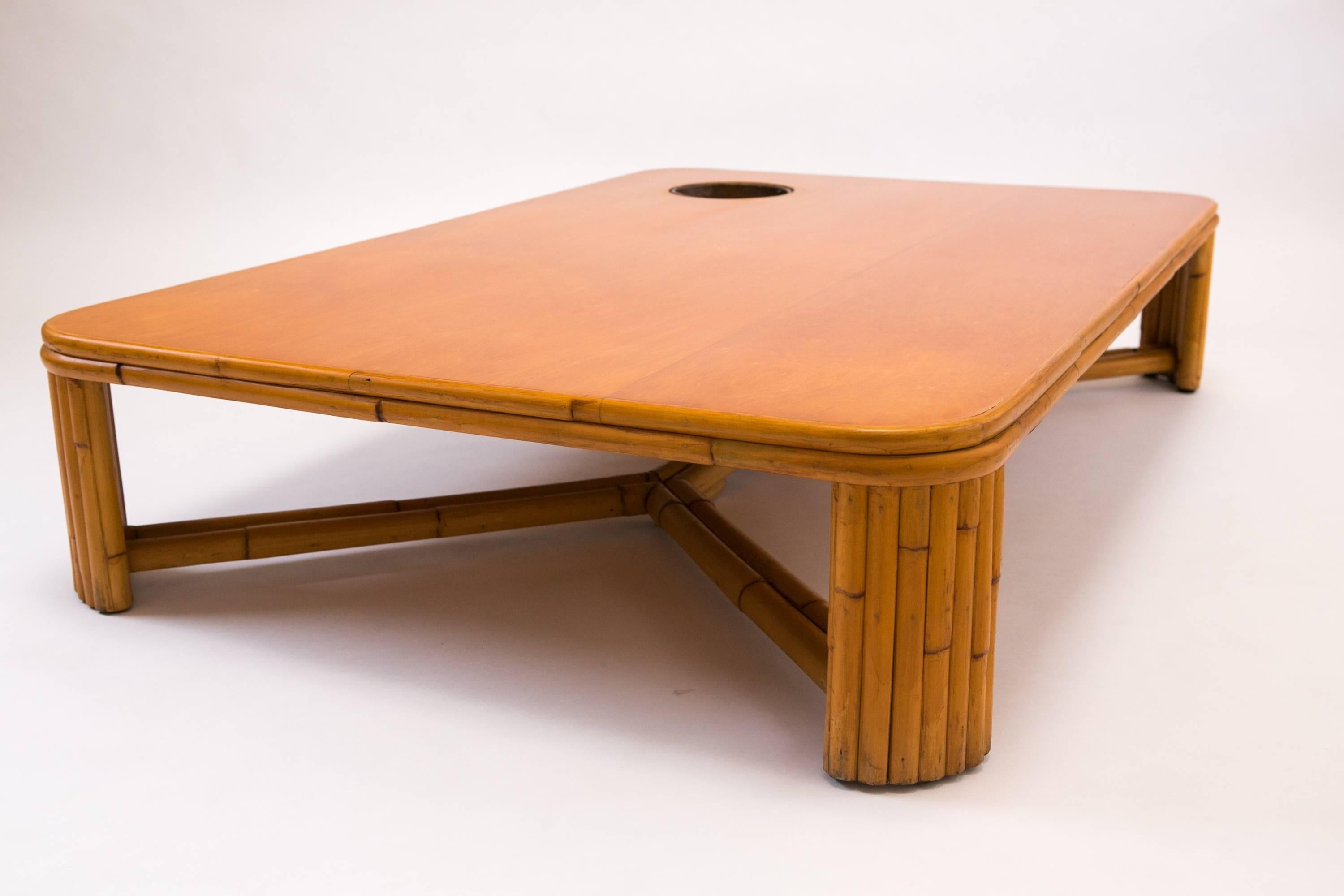 Swedish Bamboo Coffee Table, Svenskt Tenn, 1960s For Sale