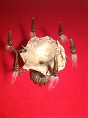 Graalina, Baroque Bronze and Parchment Cup, Michel Haillard Creation