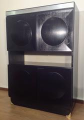 Ebonized Oak Brutalist Cabinet, Belgium, 1970