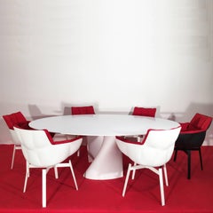 21st Century Patricia Urquiola Design Set of Six Husk Swivel Chairs, 2011