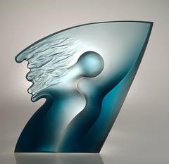 'Vision' Cast Crystal Glass Sculpture