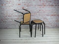 Set of Two French Industrial Stools
