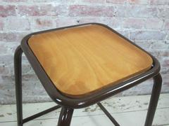 Set of Four French Industrial Stools