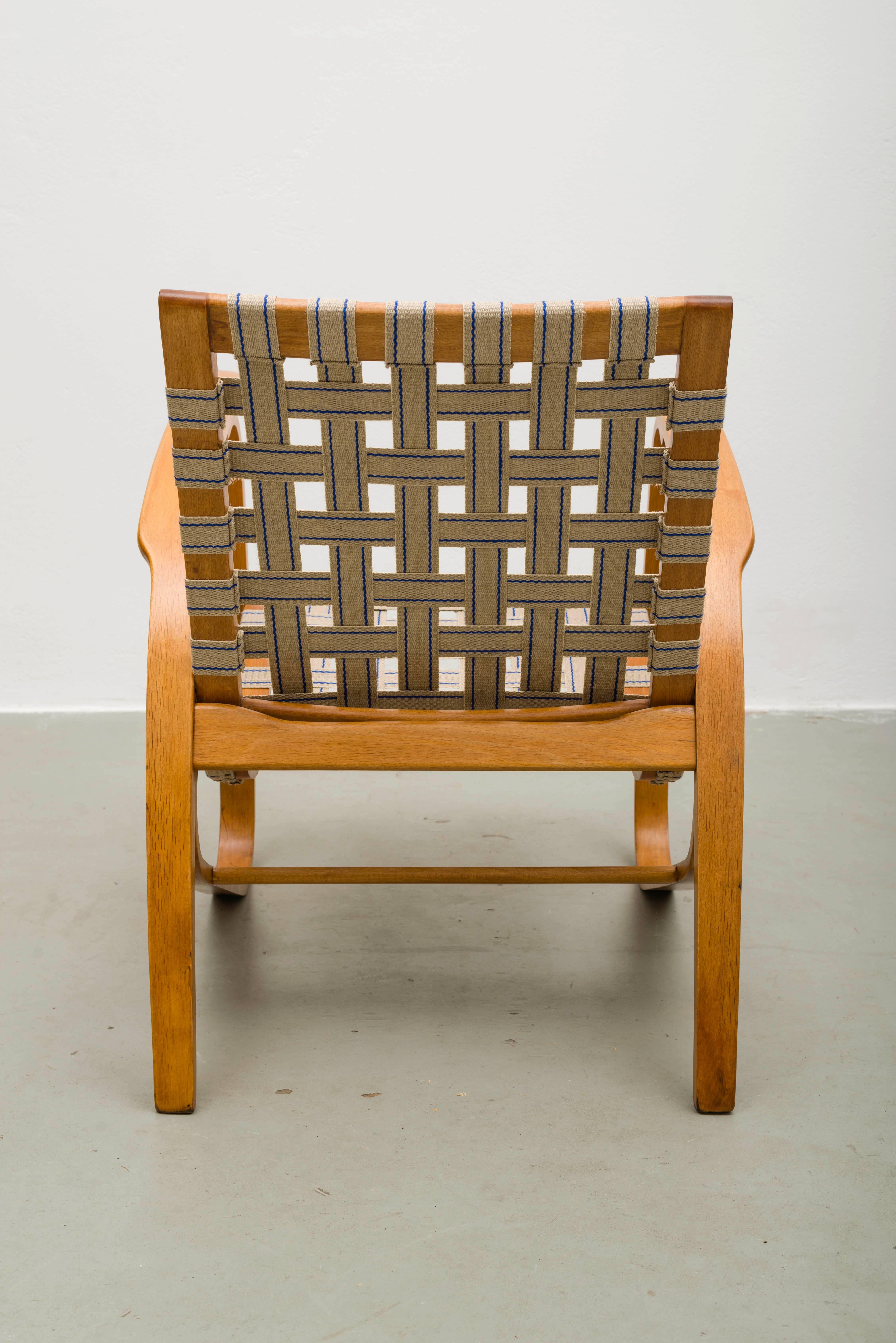 Two Easy Chairs by Jan Vanek with Exclusive 100% Merino Wool In Excellent Condition In Wien, AT