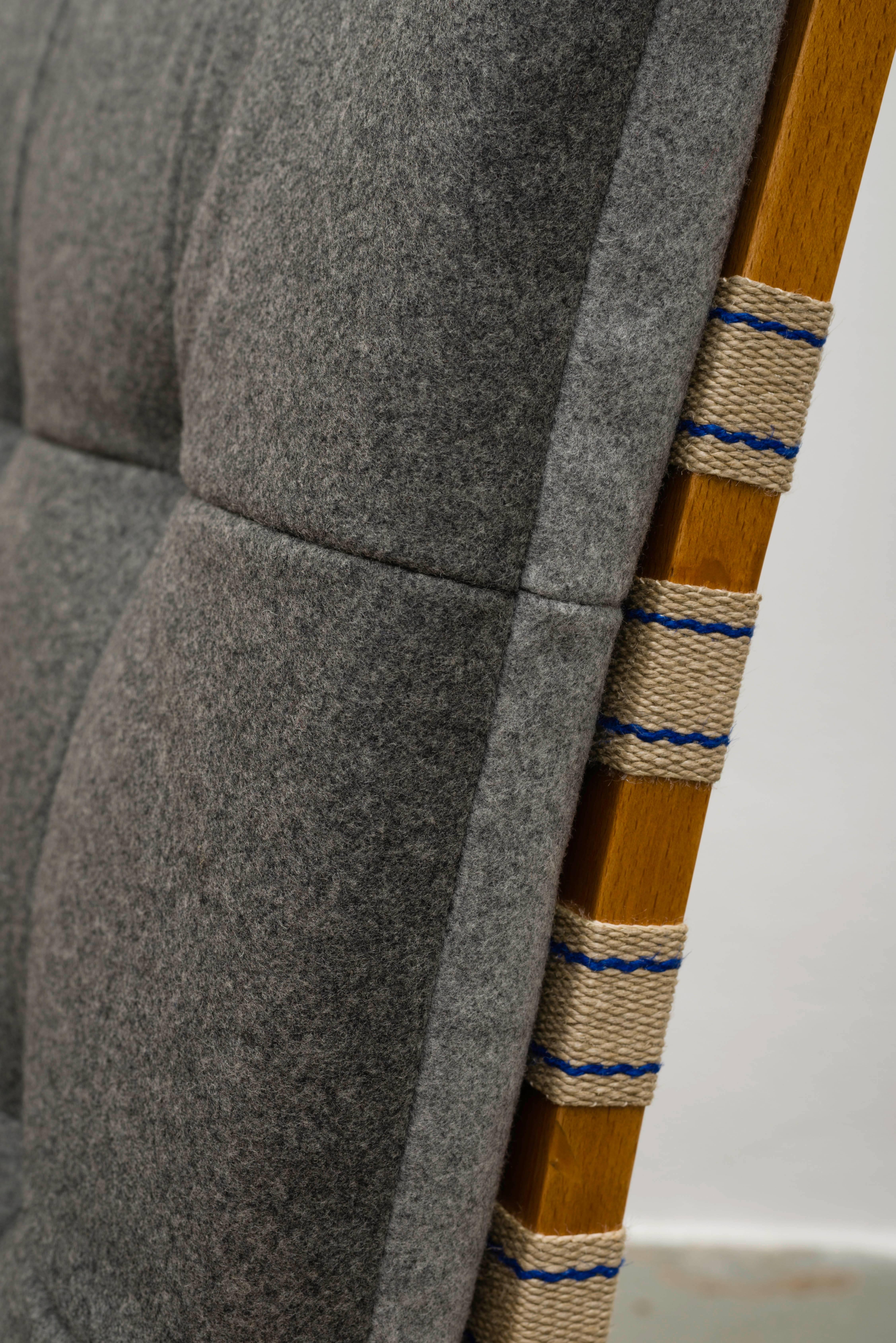 Two Easy Chairs by Jan Vanek with Exclusive 100% Merino Wool 2