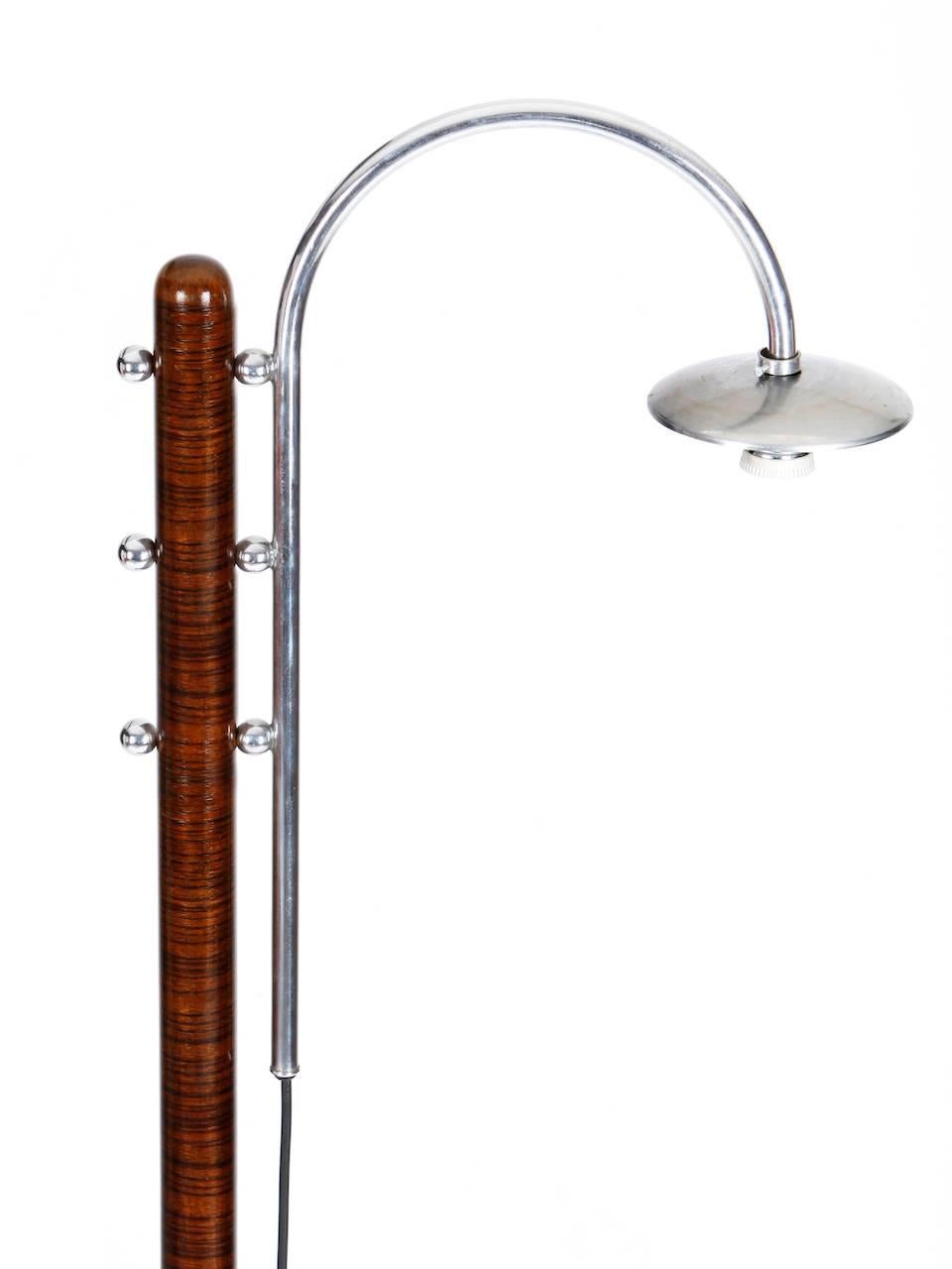 Mid-20th Century Rare Floor Lamp by Jindrich Halabala from the 1930s