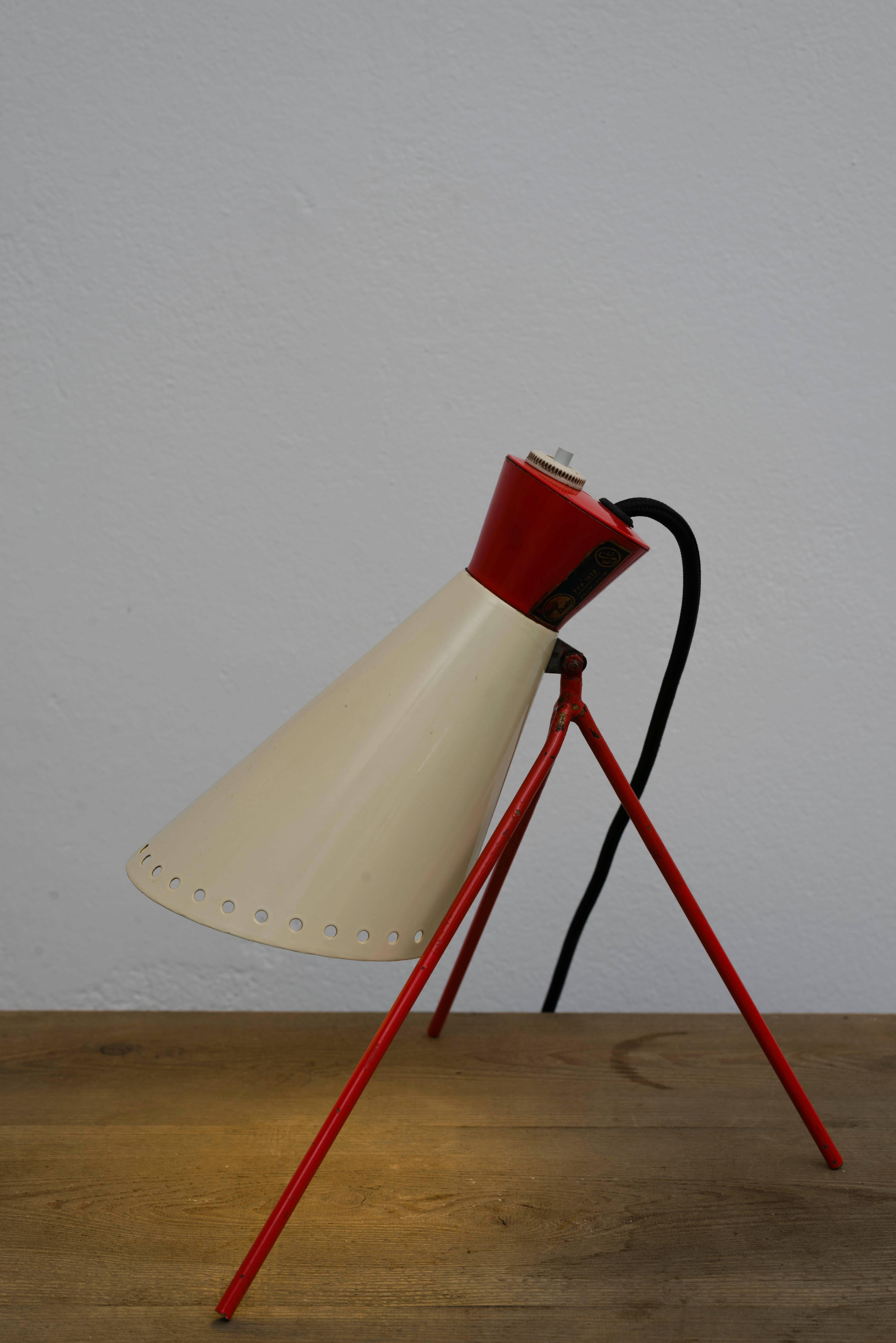 Mid-Century Modern Table Lamp No. 1618 by Josef Hurka for Napako, 1950