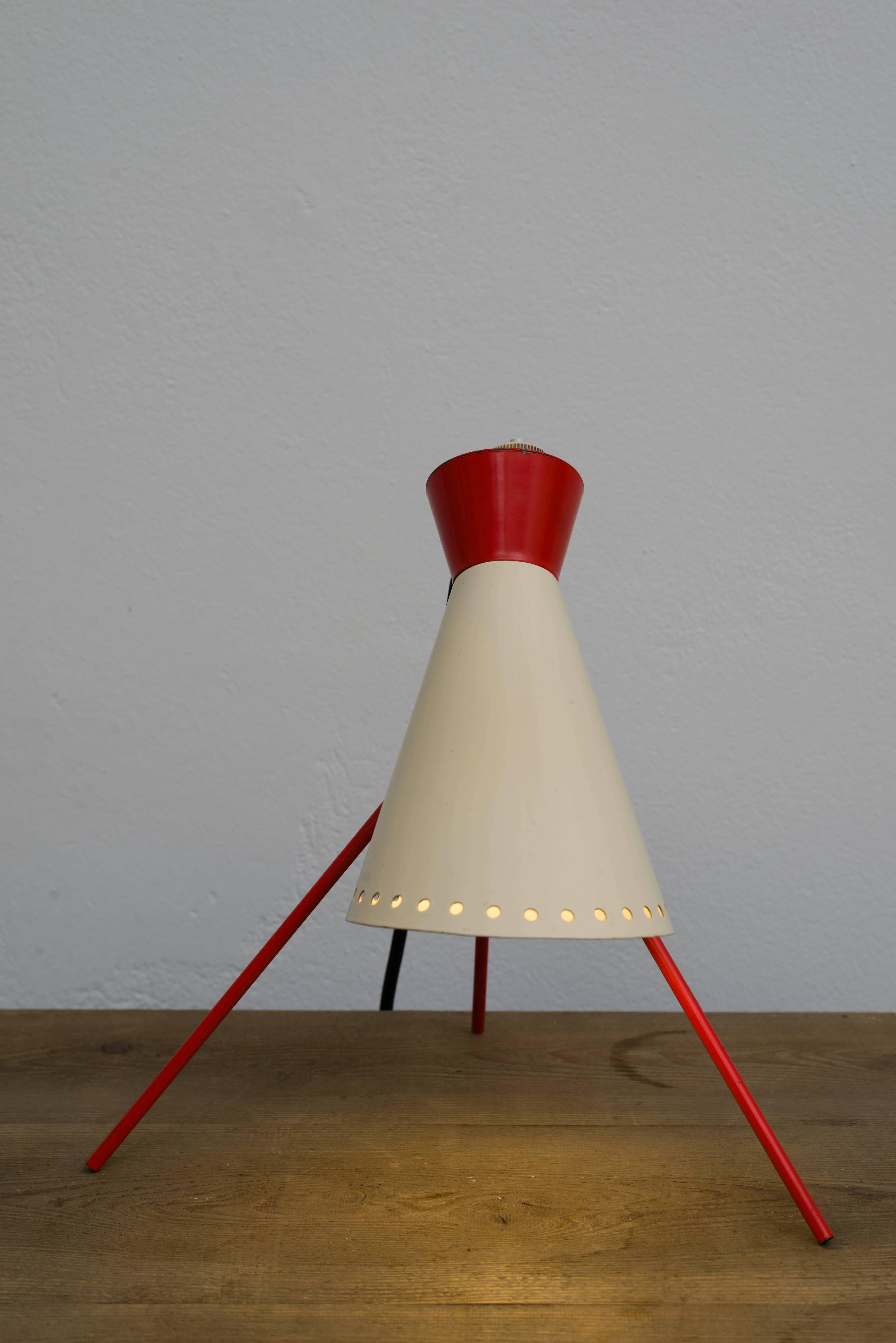 Czech Table Lamp No. 1618 by Josef Hurka for Napako, 1950